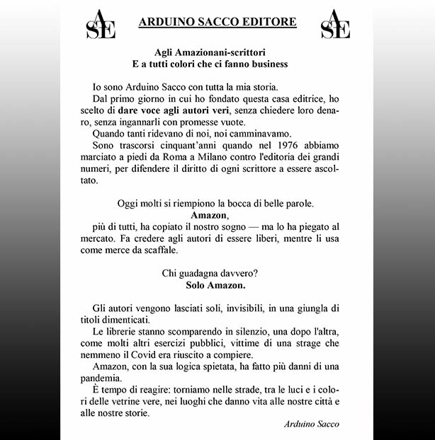 Agli AMAZIONANI Scrittori